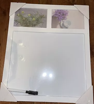 White Board With 4x6 Picture Frames. Brand New. Comes With Dry Erase Marker.  • $11.90