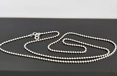 $84 • Buy Pandora Polished Ball Sterling Silver Necklace 399104 60 Cm Free Post 