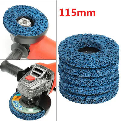 5 Pcs 4.5  Poly Strip Wheels Discs Paint Rust Removal Clean Angle Grinder Discs • £15.29