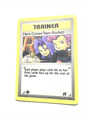 HERE COMES TEAM ROCKET! - 71/82 - 1st Edition Team Rocket - Pokemon Card - LP • $9.85