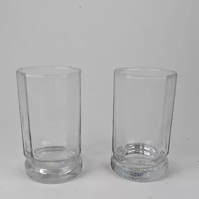 Pair Of 4 Ounce Simple Geometric Juice Glasses • $8.95