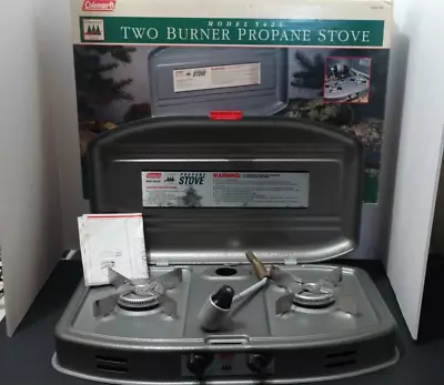 Vintage Coleman 5426 Camp Stove Two Burner Propane Open Box • $39