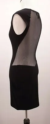 Elizabeth And James Small Black Sexy Mesh Cut Out Cocktail Jersey Stretch Dress • $20