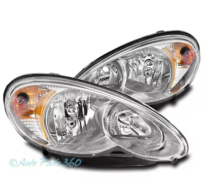 For 06-10 Chrysler Pt Cruiser Wagon Crystal Style Headlights Lamps Chrome Lh+rh • $138.95