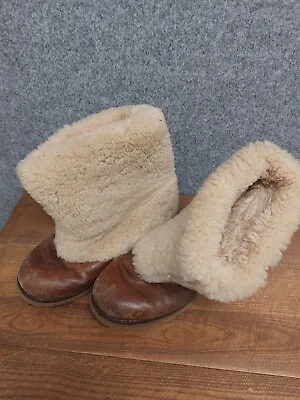 Ugg S/N 1001761 Maylin Chestnut Ankle Pull On Sheepskin Boots US5 UK3.5 • £20