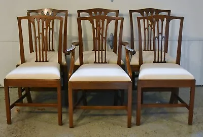 Set Of 6 Biggs (Kittinger) Chippendale Mahogany Dining Chairs Richmond Virginia • $1299