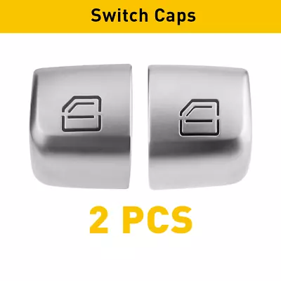 2PCS Window Switch Repiar Caps BUTTONS For Mercedes C300 C63 C350 GLC300 C-Class • $11.99