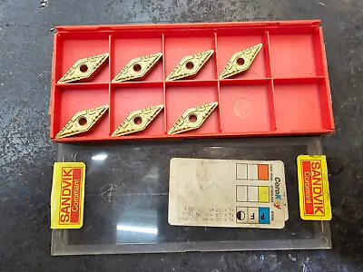 Qty 7 Sandvik VNMG 332 PF 160408 VNMG160408 4015 Grade Carbide Inserts • $50