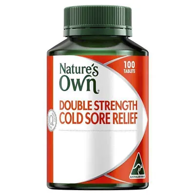 Nature's Own Double Strength Cold Sore Relief L-Lysine 1000mg | 100 Tablets • $19.50
