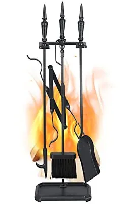 $41.69 • Buy Fireplace Tools Set 5 Pc 30 Inch Modern Outdoor Wrought Iron Fireplace Accessori