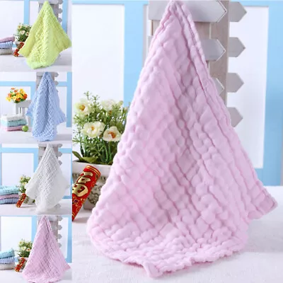 Soft Cotton Baby Infant Newborn Bathing Towel Washcloth Feeding Wipe Cloth 2 • $22.30
