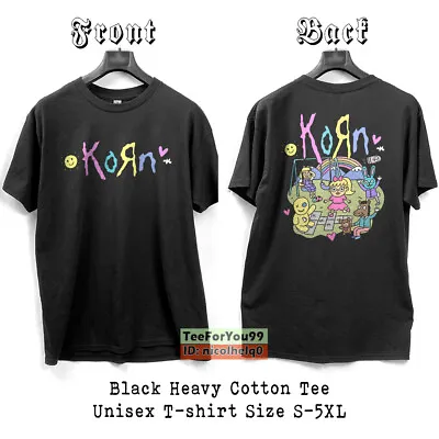 $26.99 • Buy Korn Playground Cartoon Black Unisex T-Shirt Size S-5XL