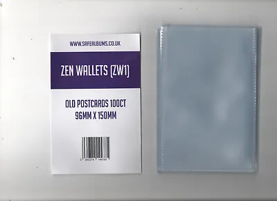 £3.45 • Buy 20 Protective Polypropylene 6  X 4  Sleeves For Vintage Postcards 96mm X 150mm