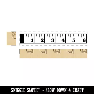 Measuring Tape Sewing (Inches Not To Scale) Rectangle Rubber Stamp For Stamping • $7.99