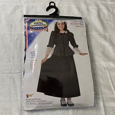 Martha Washington Costume Child Girl Large Size 12-14 Halloween School • $23.95