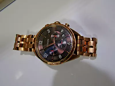 Nixon Betch The Minx Chrono Men's Watch Wear It Or Resale It New Battery #F11 • $18.50