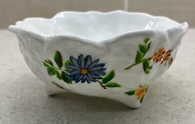 Wedgwood / Coalport Countryware 3 Footed Sugar Bowl - Embossed & Floral Pattern • £4.50