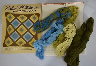 Elsa Williams Creative Canvaswork Diamonds Geometric Cross Needlepoint Kit 06169 • $28