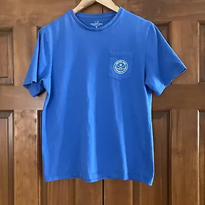 Vineyard Vines Boys Size XL 18 Blue Short Sleeve Front Pocket Crew Neck T-Shirt • $12