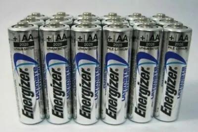 20 Energizer Ultimate Lithium Power AA Battery Batteries Double A =EXP 2038/2039 • $44.99