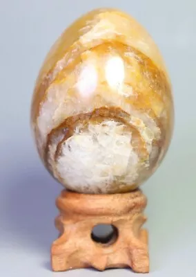 NATURAL Yellow PHANTOM MULTI INCLUSIONS Rainbow CRYSTAL Polishing Sphere Egg • $17.99