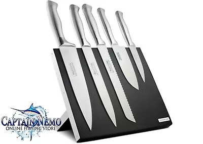 Tramontina 6pc Polaris Magnetic Knife Block Set Cooks Kitchen Knives 38055/650 • $109.95