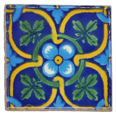 £1.49 • Buy Camila - Handmade Mexican Ceramic Talavera Small 5cm Tile Ethically Sourced