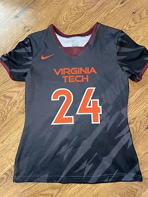 2018 Nike Virginia Tech Hokies #24 Leigh Lingo Worn Womens Lacrosse Jersey • $34.99