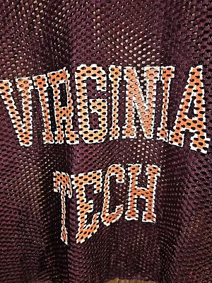 Vintage Virginia Tech Champion Practice Jersey Medium Mens Burgundy Jersey • $40
