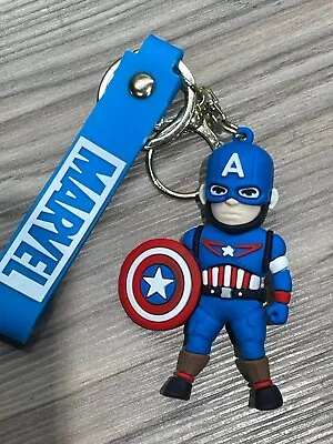 3D Captain America  Keyring Keychain Pendant **BRAND NEW** • £5.95