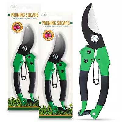 8  Pruning Shears Garden Secateurs Pruner Scissors Hand Plants Cutter Tool Snips • £4.99