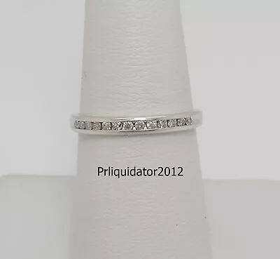 1/5CT Diamond Anniversary Solitaire Wedding Band Bridal Ring 10K White Gold • $159.99