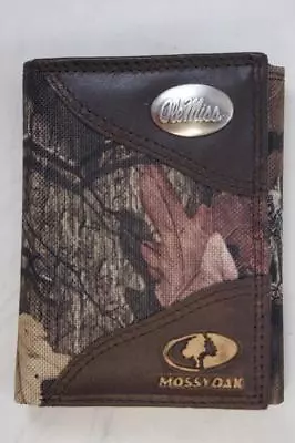 ZEP PRO Ole Miss Rebels Mossy Oak Camo Trifold Wallet Tin Gift Box • $44