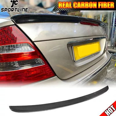 REAL CARBON Rear Trunk Spoiler Boot Wing Lip For Benz W211 E55 E63 AMG 2003-2009 • $148.20