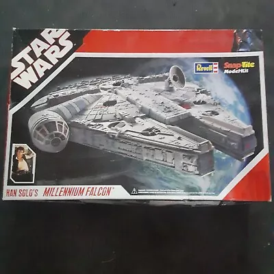 2007 Revell Star Wars Han Solo MILLENNIUM FALCON Snap Tite Model #85-1854 • $50.96