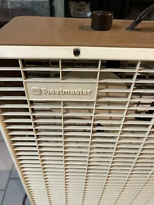 Vintage ToastMaster Metal Box Fan Beige 2 Speeds- Works Great • $75