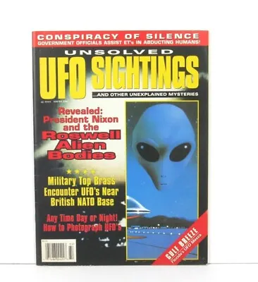 Unsolved UFO Sightings Vol. 4 No. 4 Winter 1996 GCR Publications Aliens UFOS VG • $9.99