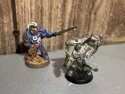 A10761 Warhammer 40k Space Marines Ultramarines Metal Custom Marneus Calgar +inc • $31.50