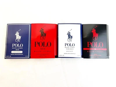 $19.99 • Buy 4 X Ralph Lauren POLO Ultra BLUE, Red Extreme Men's Cologne EDT EDP Sample Spray