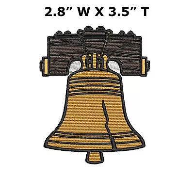 LIBERTY BELL Philadelphia Embroidered Patch Iron / Sew-On Decorative Applique • $4.97
