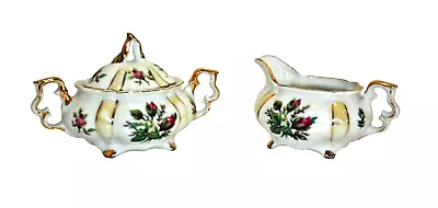 VTG Creamer & Sugar Tea For Two Small / Child's Tea Set Enesco Import • $12.50