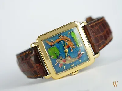 £23995 • Buy Eterna Cloisonné Enamel Dial Very Rare Vintage Wrist Watch
