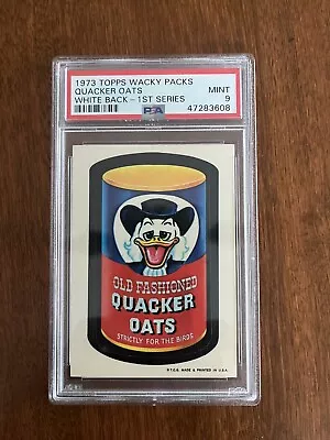 Wacky Packages 1973 Series 1 Quacker Oats Psa 9 Mint Tough ! • $379.99