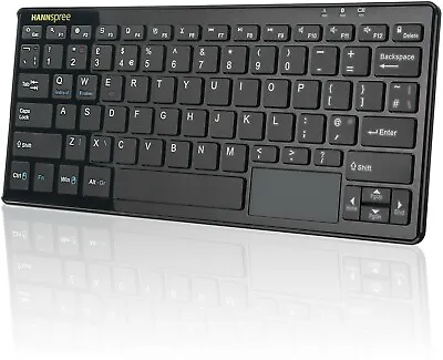£12.95 • Buy Hannspree Universal Bluetooth Keyboard & Touchpad For Laptops Phones And Tablets