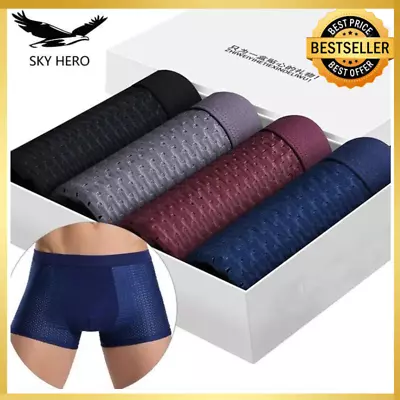 4PCS Boxhero Bamboo Fiber Boxer Briefs 4PCS Bamboo Fibre Boxer Shorts New • $19.99