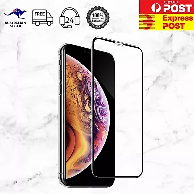 IPhone 11 Pro XS XR Max Screen Protector Full Cover Edge To Edge Tempered Glass • $7.49