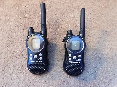Set Of 2 Motorola TALKABOUT T9500XLR 2-Way Radio Walkie-Talkies - No Charger • $34.99