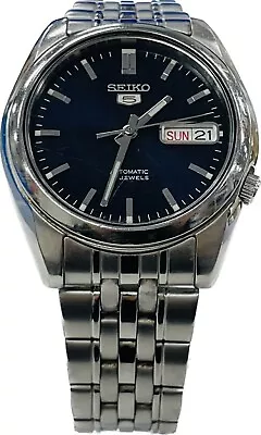 SEIKO 5 Automatic 21 Jewels 7S26-01V0 Day Date Men's A185 • $99.73