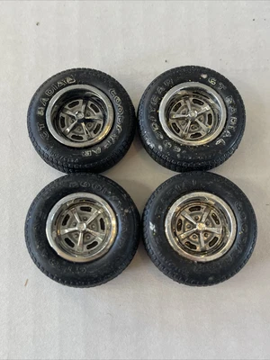 $2.95 • Buy ^^^ MPC AMT REVELL SET OF 1970 CHEVELLE WHEELS & TIRES! #55! CIRCA 1960’s!