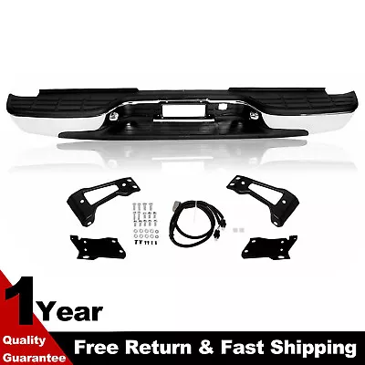 NEW Chrome Complete Rear Bumper For 1999-2007 Chevy Silverado Sierra 2500HD 3500 • $139